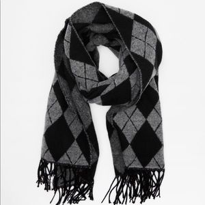 ZARA Jacquard Argyle Scarves(Multi Color, Size:M)